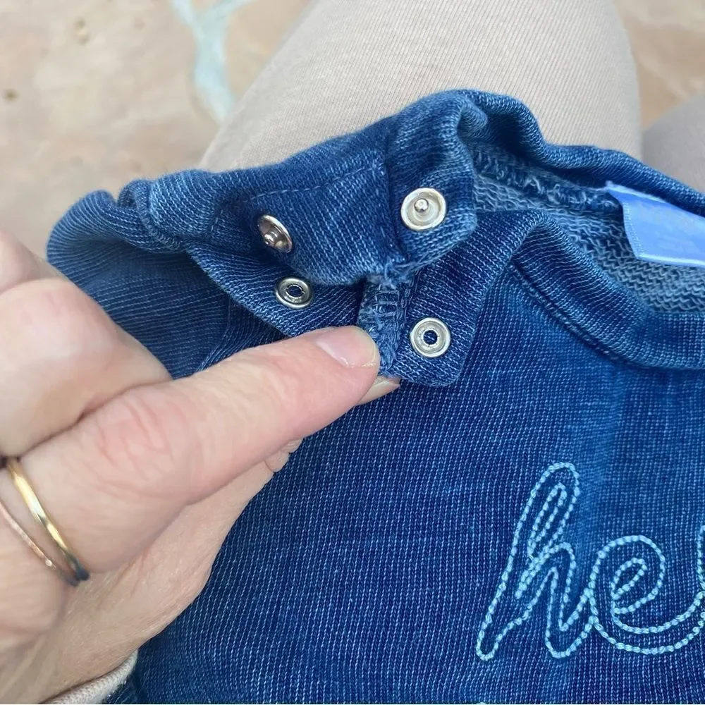 Nordstrom lightweight blue baby sweater size 9 months